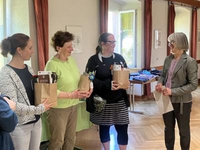 Drei Gewinnerinnen bei der Aktion