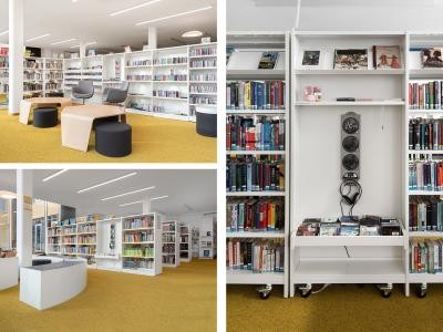 foto © marie jeanne smets / schulz speyer ag Foto der Räume der Mediathek