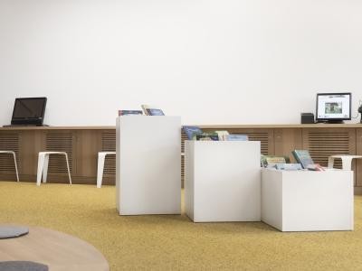 foto © marie jeanne smets / schulz speyer ag Foto der Räume der Mediathek